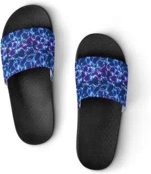 Thunder And Lightning Men's And Women's Outdoor Beach Slippers PVC Slippers Sandals Comfortable Shower Shoes 44 (270mm)