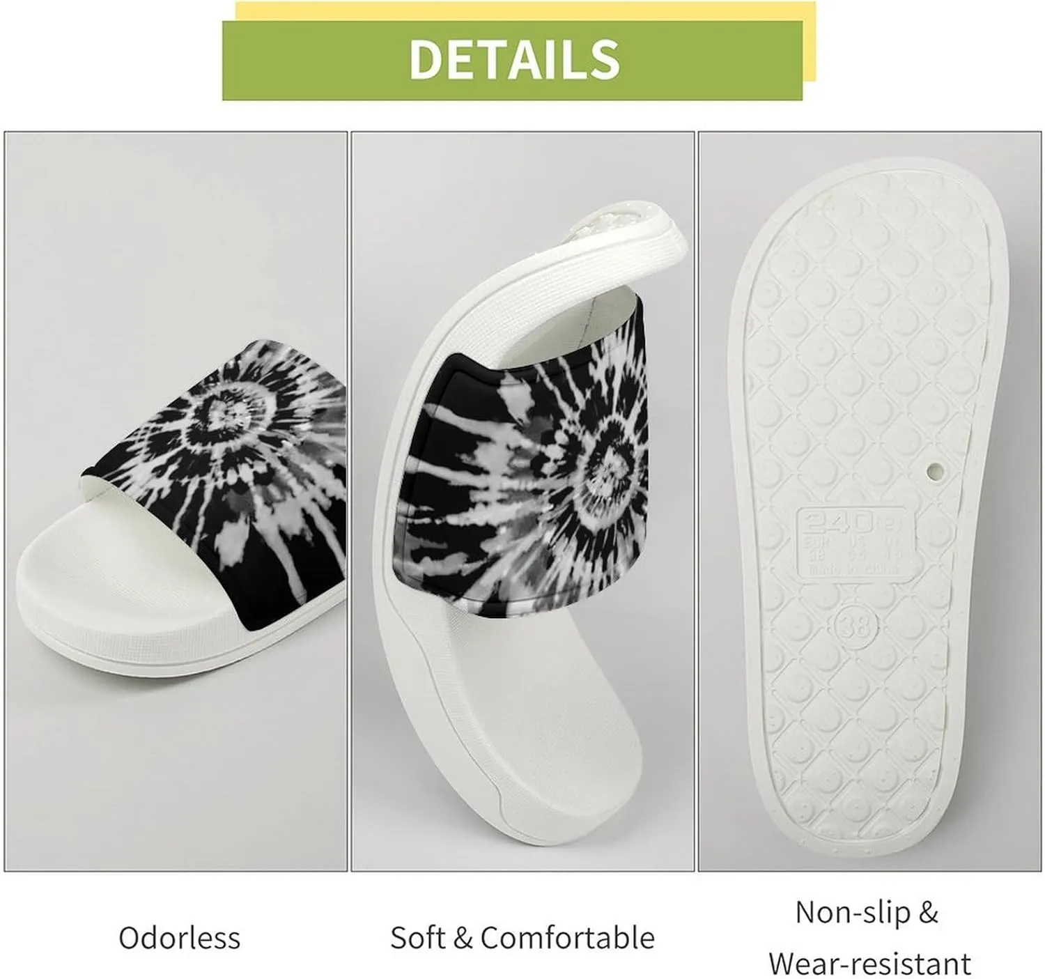Tie Dye Colorful Slippers Man Womans Slides Shoes Sandals Slip On Flip Flops for Outdoor Beach Home Indoor