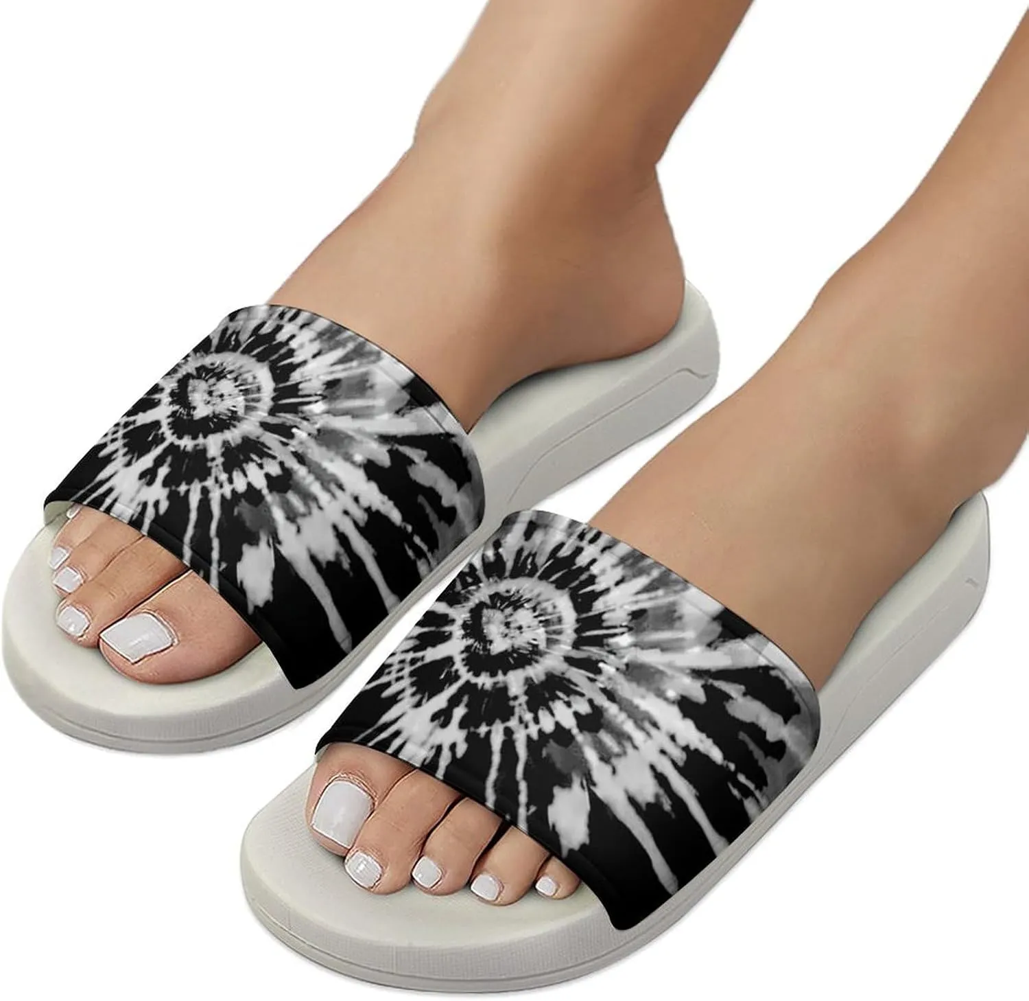 Tie Dye Colorful Slippers Man Womans Slides Shoes Sandals Slip On Flip Flops for Outdoor Beach Home Indoor