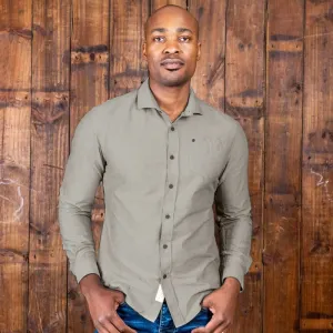 Timeless Oxford Slim Fit Shirt Fatigue Oxford