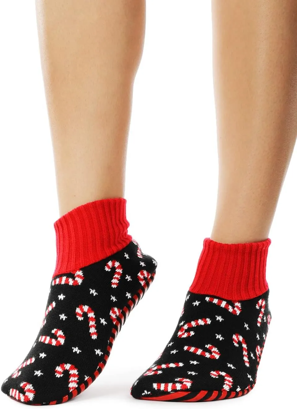 Tipsy Elves Unisex Ugly Christmas Sweater Inspired Fuzzy Slipper Socks for Adults