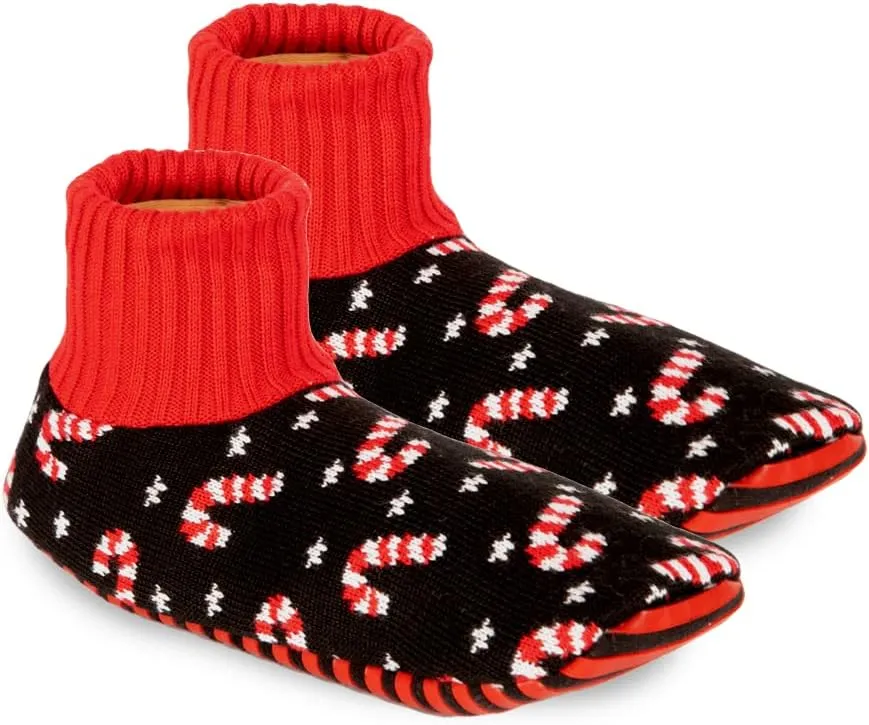 Tipsy Elves Unisex Ugly Christmas Sweater Inspired Fuzzy Slipper Socks for Adults