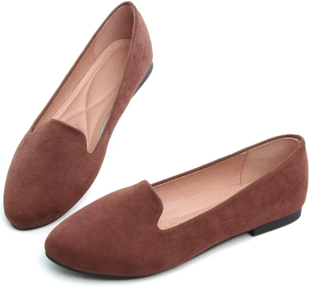 TN TANGNEST Slduv7 Women's Fashion Ballet Flats Pointed Comfortable Slip on Flat Dress Shoes