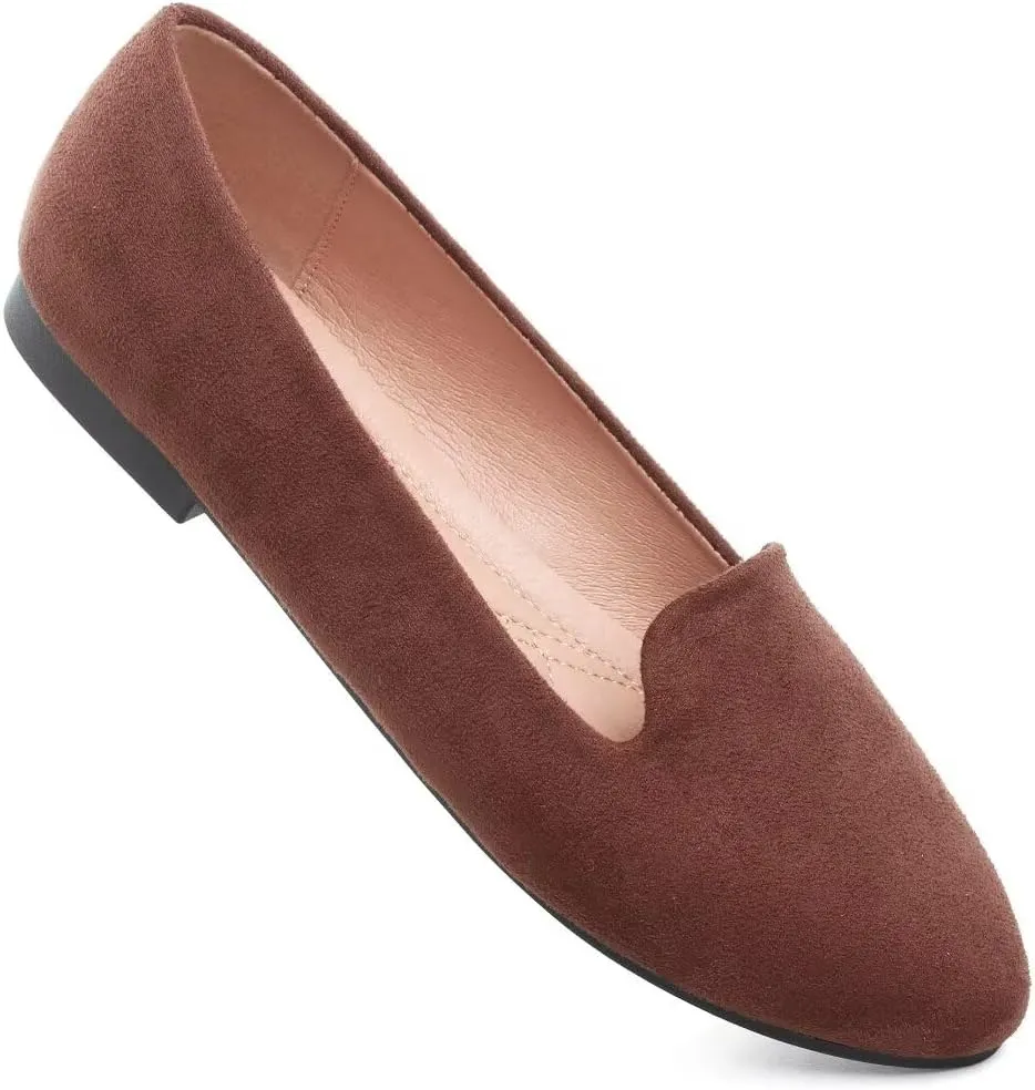 TN TANGNEST Slduv7 Women's Fashion Ballet Flats Pointed Comfortable Slip on Flat Dress Shoes