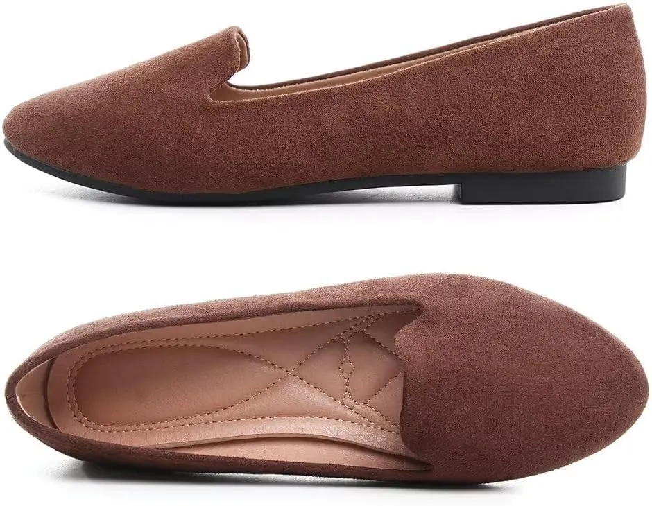 TN TANGNEST Slduv7 Women's Fashion Ballet Flats Pointed Comfortable Slip on Flat Dress Shoes