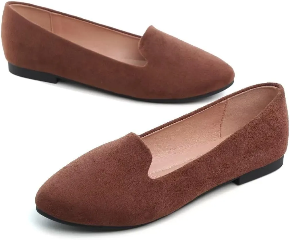 TN TANGNEST Slduv7 Women's Fashion Ballet Flats Pointed Comfortable Slip on Flat Dress Shoes