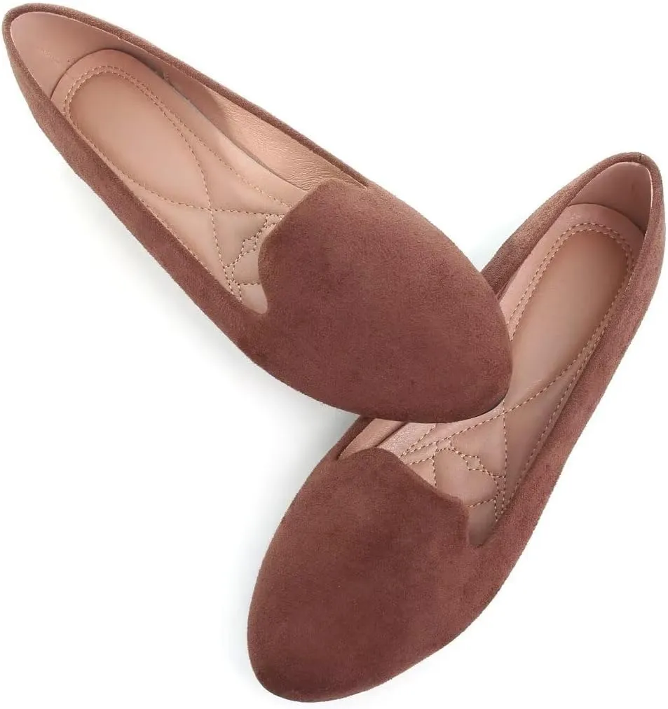 TN TANGNEST Slduv7 Women's Fashion Ballet Flats Pointed Comfortable Slip on Flat Dress Shoes