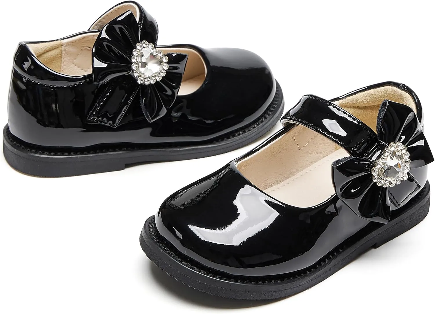 Toddler Girls Mary Jane Flats Oxford Dress Shoes-Little Girls School Shoes Uniform Wedding