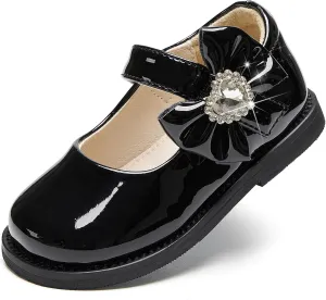 Toddler Girls Mary Jane Flats Oxford Dress Shoes-Little Girls School Shoes Uniform Wedding
