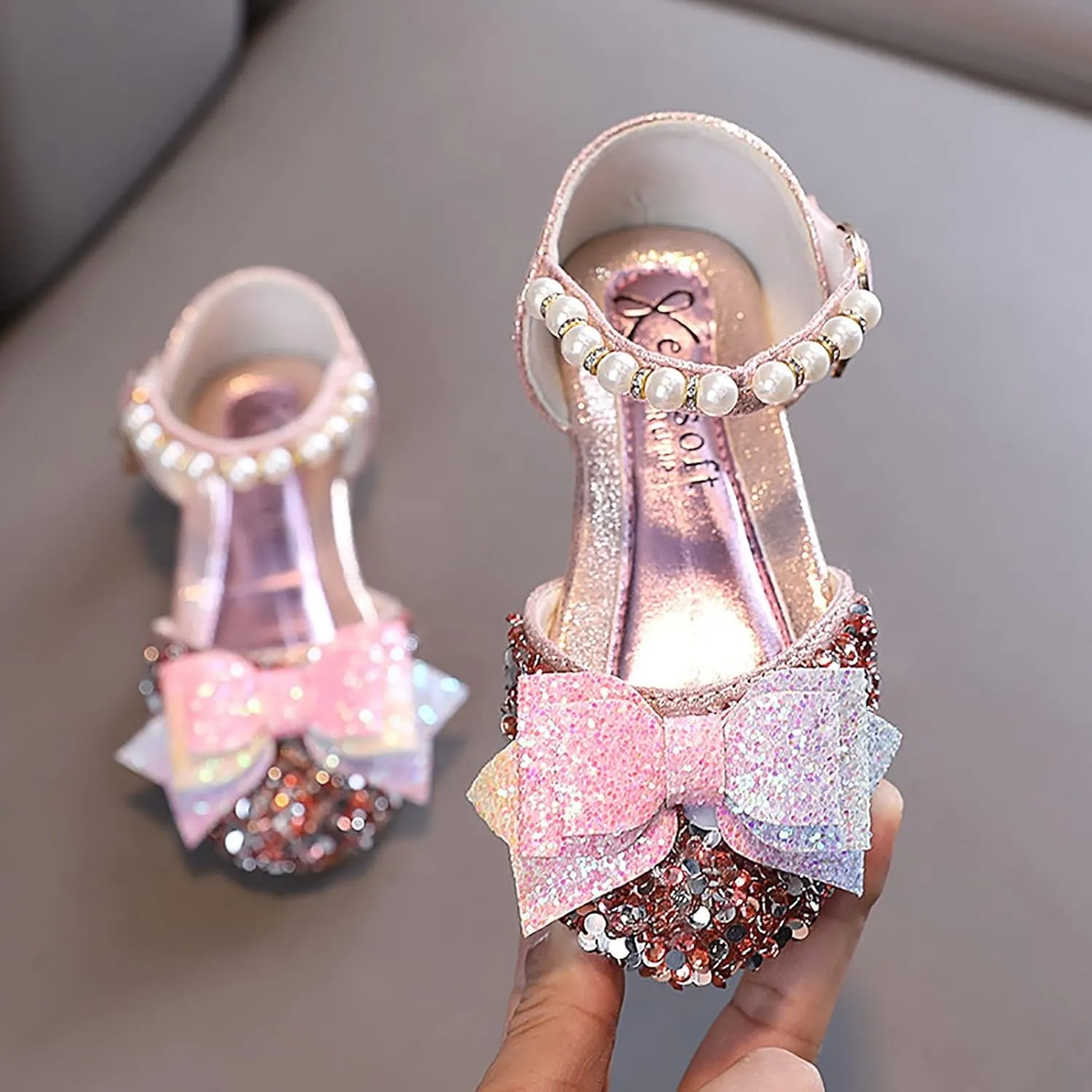 Toddler Pool Shoes Toddler Baby Casual Princess Dress Shoes Comfortable Flat Outdoor Girl Big Girls Ballet Slippers