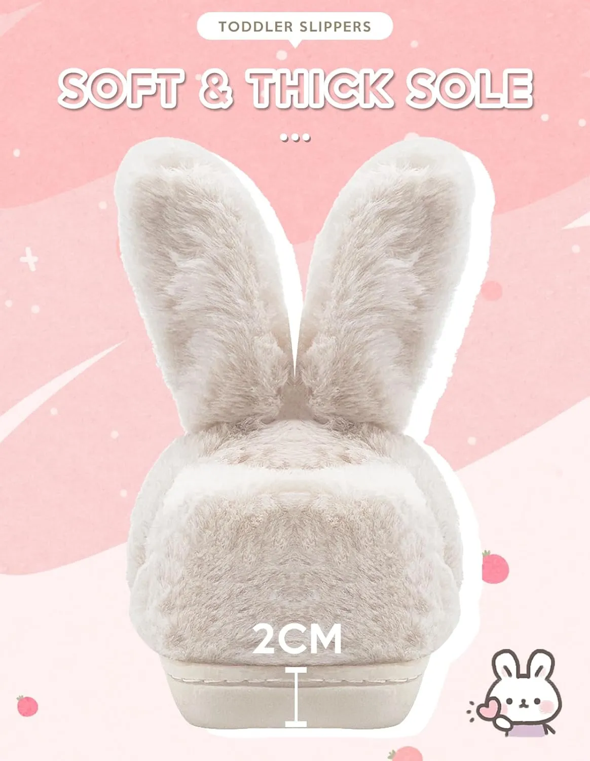 Toddler Slippers Boys Girls Kids Dinosaur Bunny House Slipper Non-slip Warm Winter Soft Fuzzy Indoor Shoes