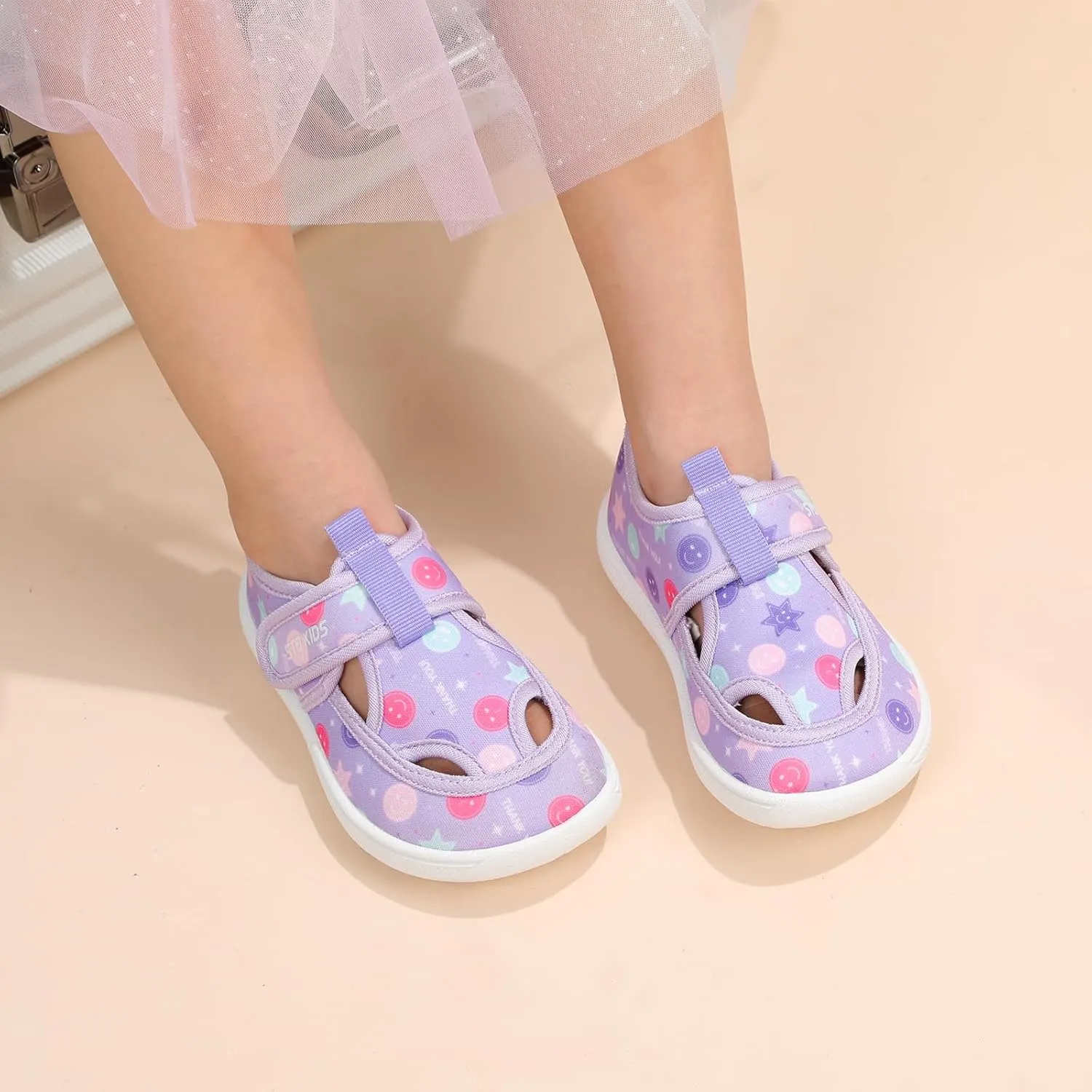 Toddler Wide Toe Box Water Shoes: Boys Girls Zero Drop Beach Sandals Summer Kids Barefoot Swim Pool Shoe