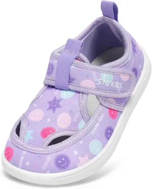 Toddler Wide Toe Box Water Shoes: Boys Girls Zero Drop Beach Sandals Summer Kids Barefoot Swim Pool Shoe