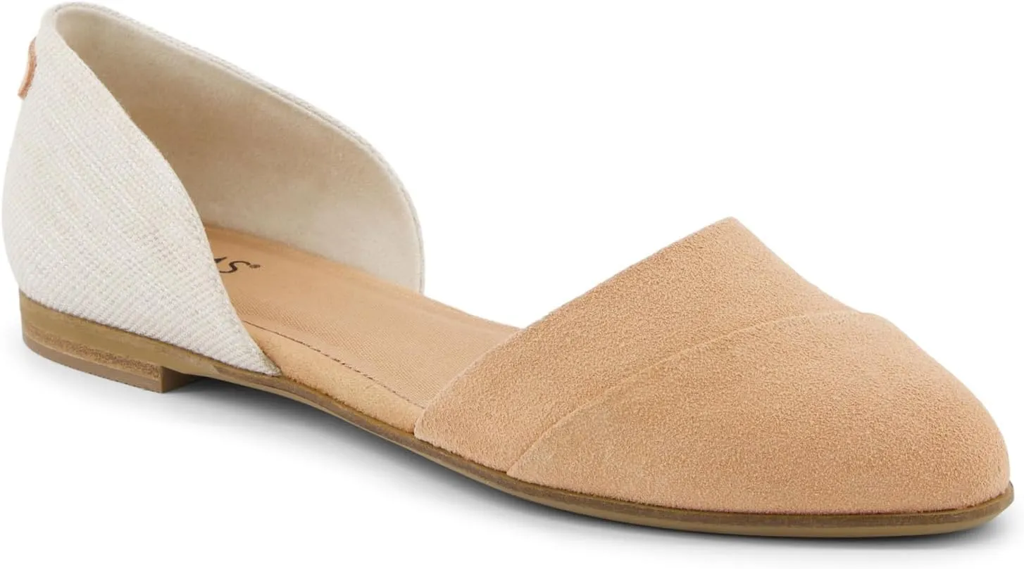 TOMS Women's, Jutti Dorsay Flat Natural