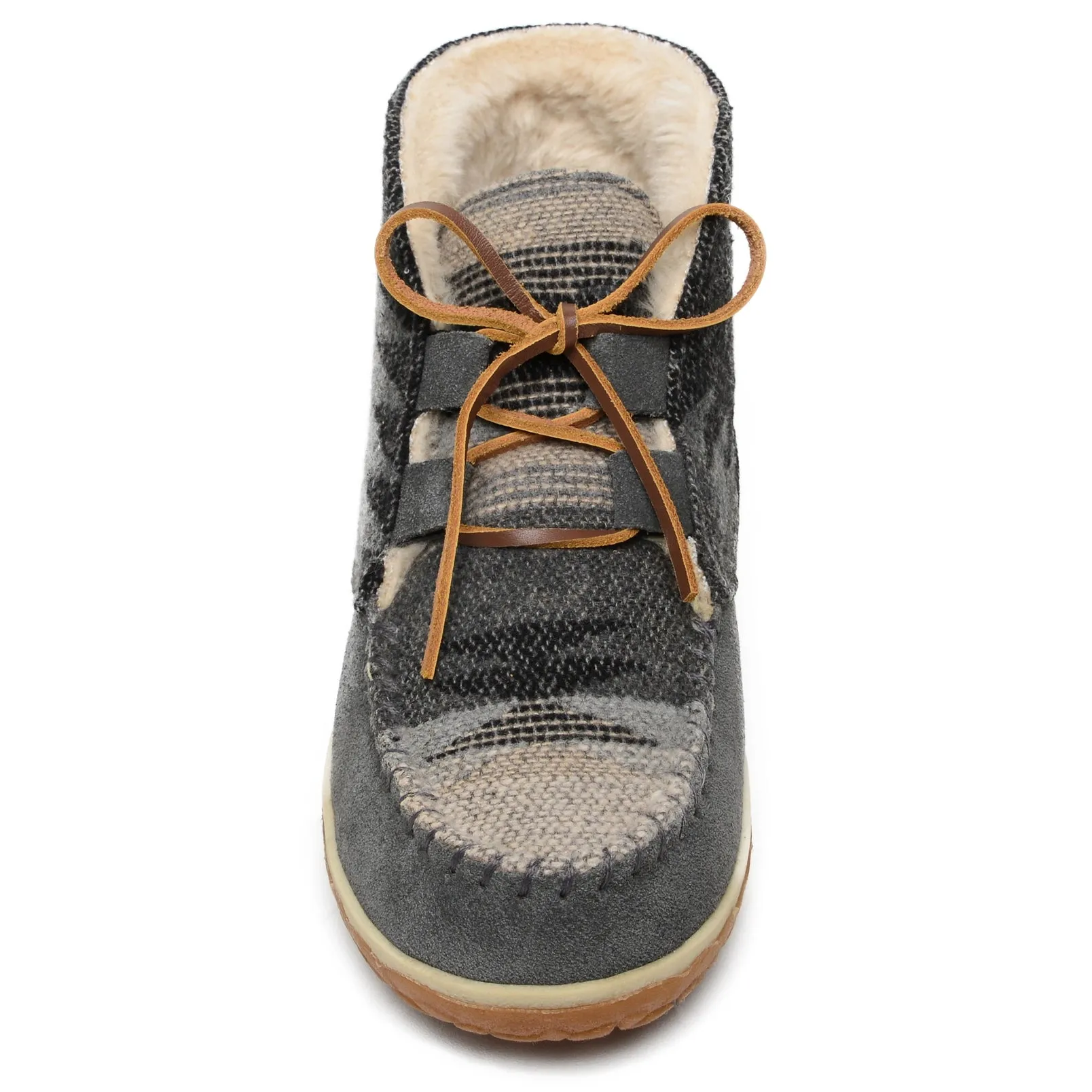Torrey Lace Up Booties from Minnetonka