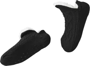 Triplewood Women's Winter Slipper Socks Grip Socks Fuzzy Fleece Lined Non-slip Warm Socks