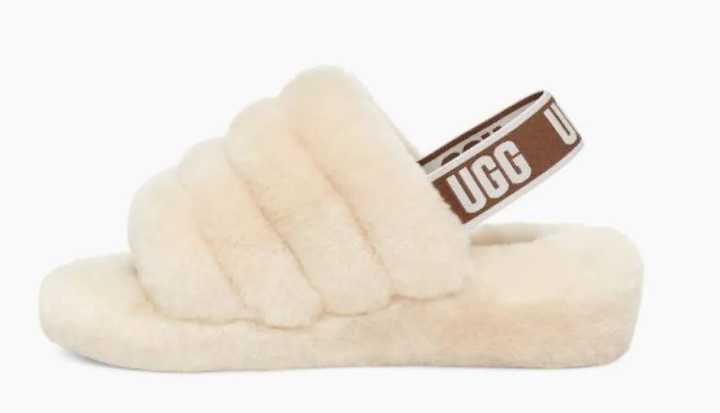 Ugg Natural Fluff Yeah Womens Slide 1095119-NAT
