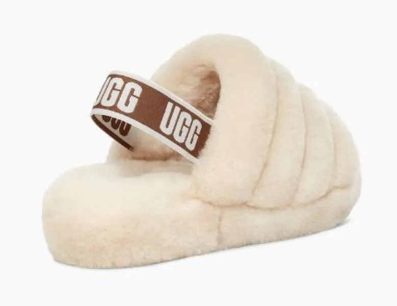 Ugg Natural Fluff Yeah Womens Slide 1095119-NAT