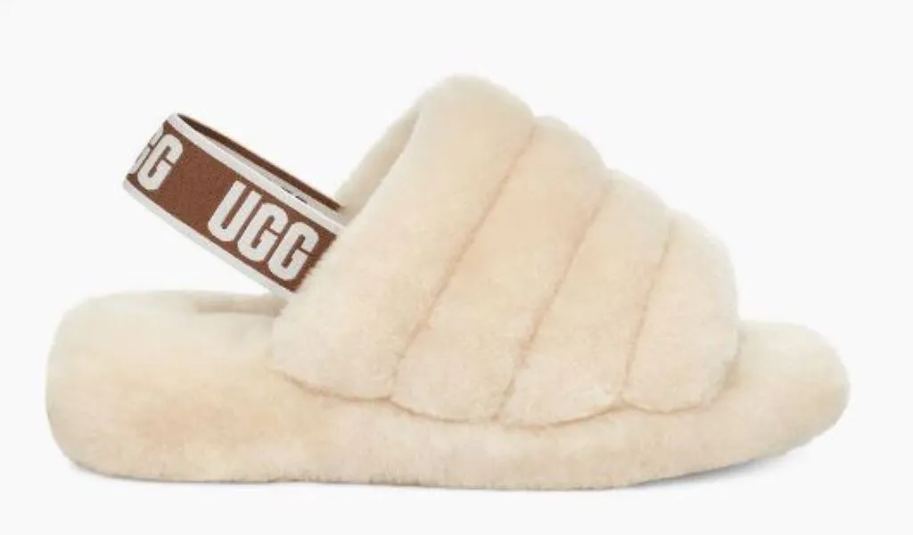 Ugg Natural Fluff Yeah Womens Slide 1095119-NAT