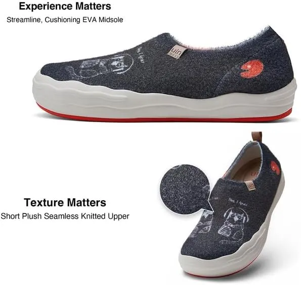 UIN Men's Art Travel Walking Shoes Slip On Casual Lightweight Wide Toe Comfort Fashion Sneaker Toledo Ⅳ Ⅷ Ⅸ Ⅻ
