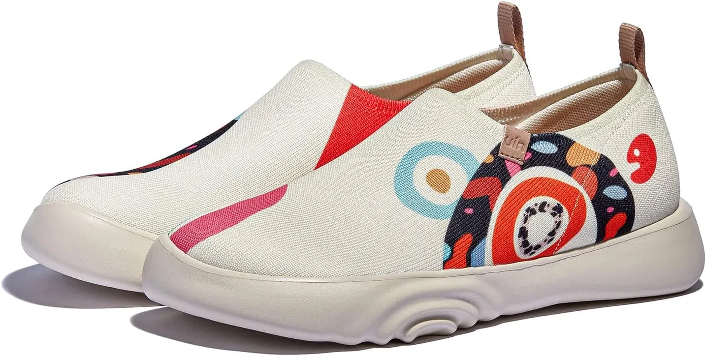 UIN Women's Art Travel Walking Shoes Slip On Casual Lightweight Fashion Sneaker Toledo ⅩⅤ