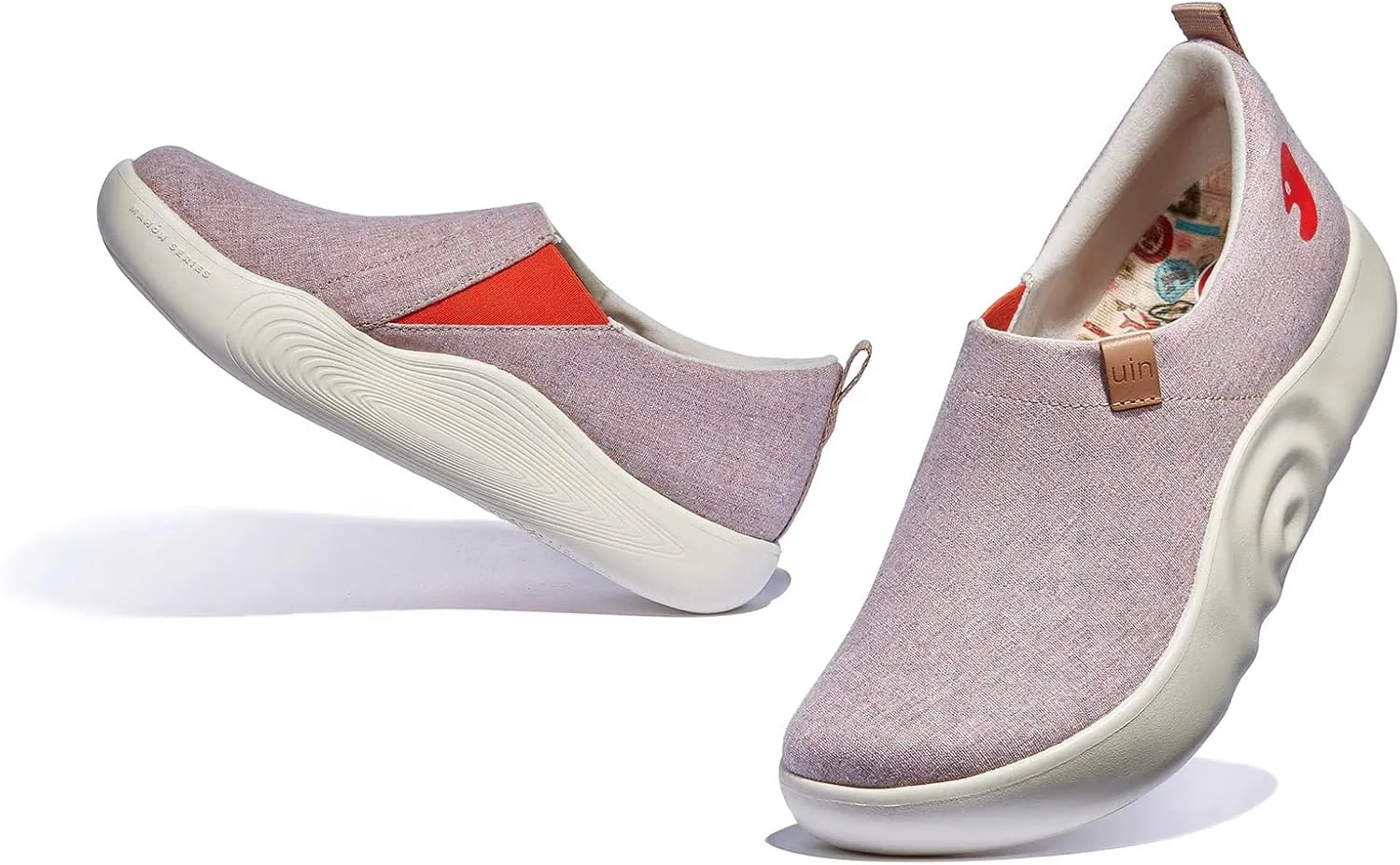 UIN Women's Walking Shoes Art Travel Slip On Casual Lightweight Fashion Sneaker Toledo Ⅹ