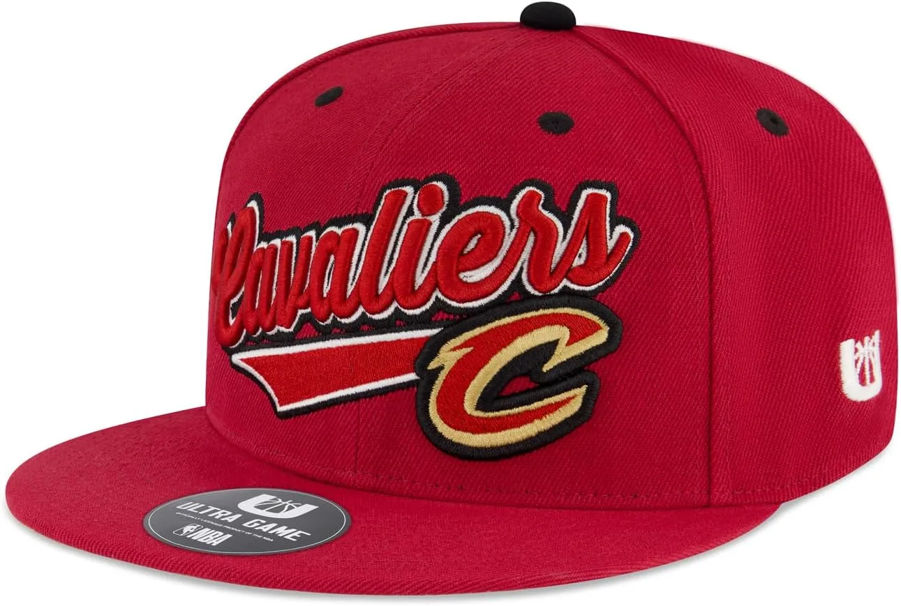 Ultra Game Youth NBA Official 8-20 Snap Back 3D Embroidered Team Logo Baseball Cap Hat