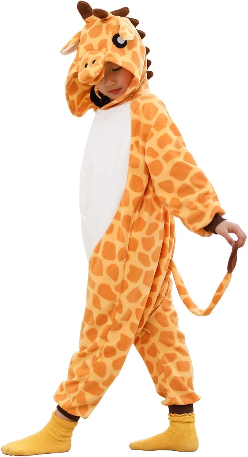 Unisex Kids Animal Onesie for Girls Anime Cosplay Costume Pajamas Halloween Gifts