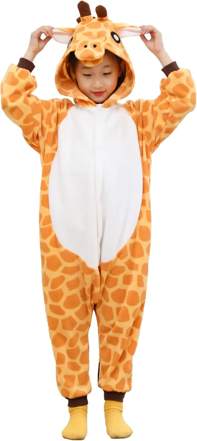 Unisex Kids Animal Onesie for Girls Anime Cosplay Costume Pajamas Halloween Gifts