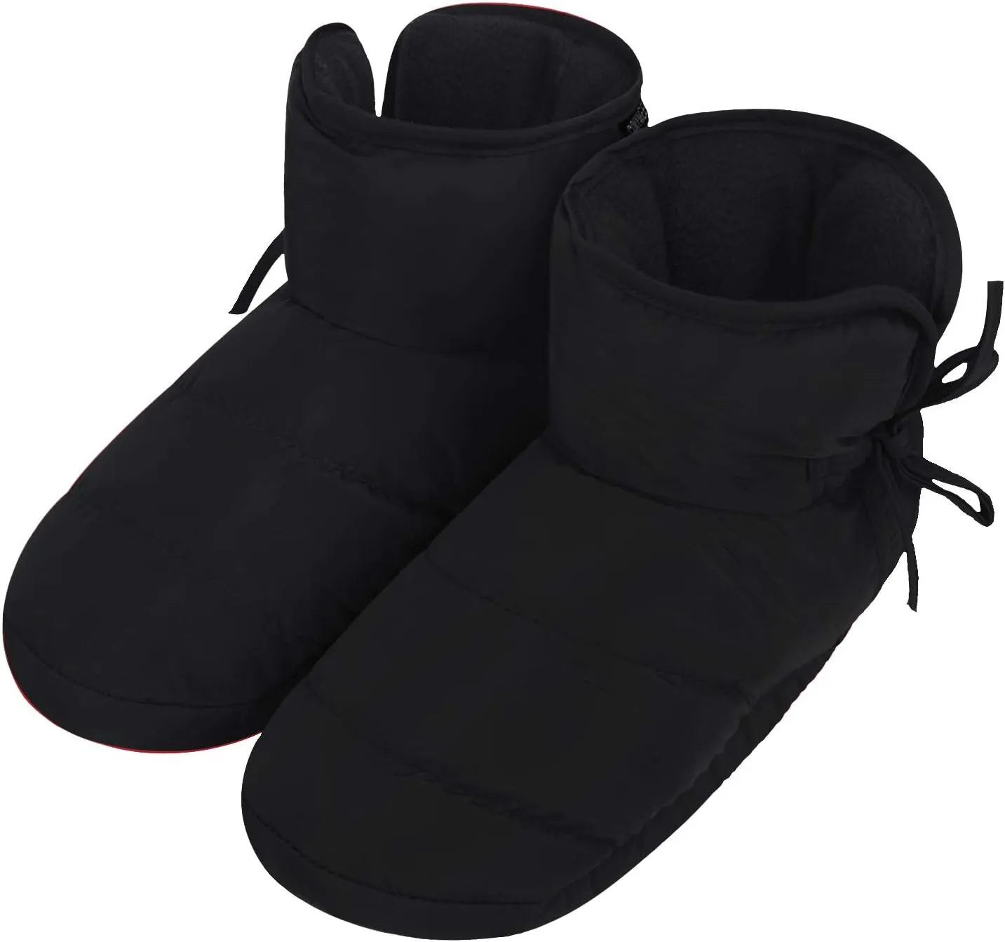 Unisex Winter Quilted Down Slipper Indoor Warm Cozy Slipper Boots Snow Booties Cotton Shoes for Women Men