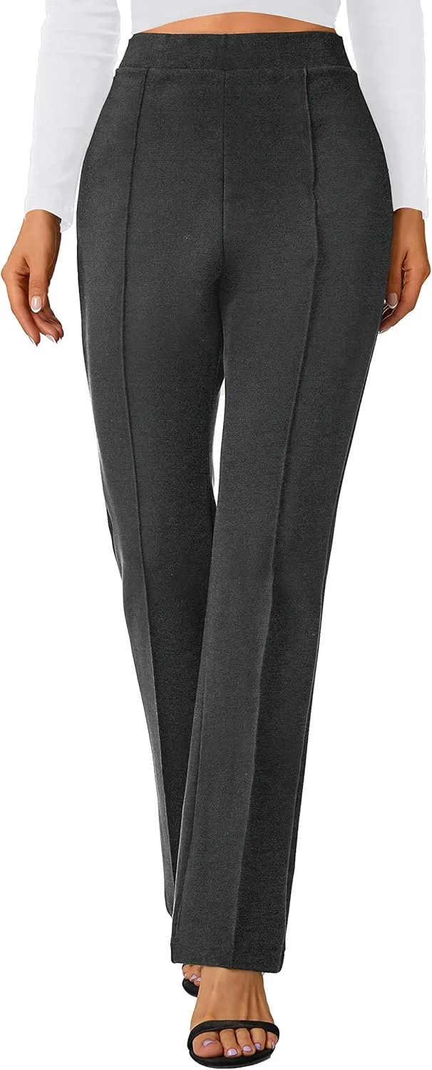 Urban CoCo Stretchy Work Pants Bootcut Yoga Pants Petite Slacks for Office Casual