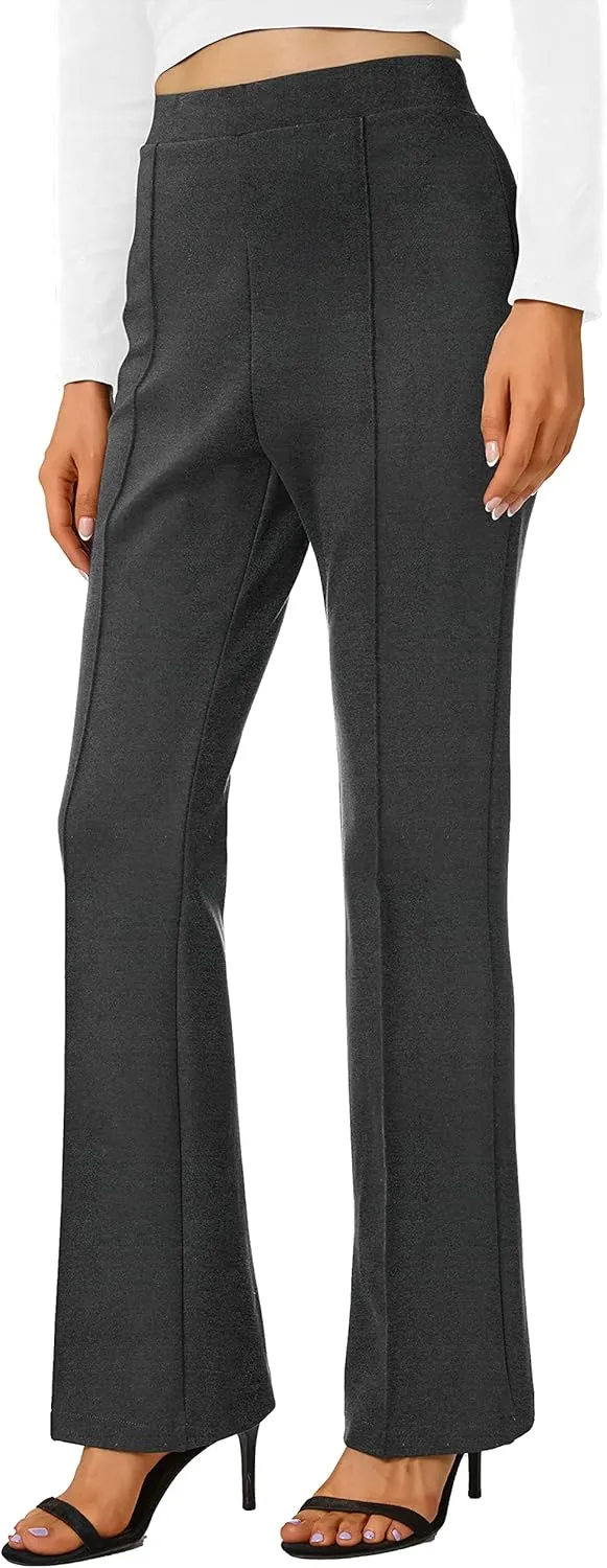 Urban CoCo Stretchy Work Pants Bootcut Yoga Pants Petite Slacks for Office Casual
