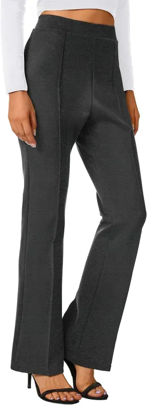 Urban CoCo Stretchy Work Pants Bootcut Yoga Pants Petite Slacks for Office Casual