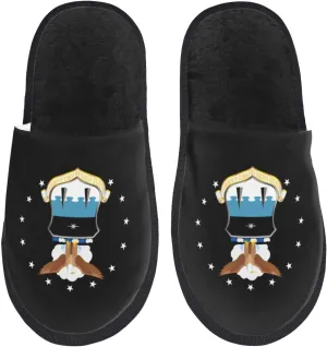 Us-Airforceacademy-Shield Slippers For Women Men Cozy Indoor And Outdoor Slip On Slippers Fuzzy House Shoes