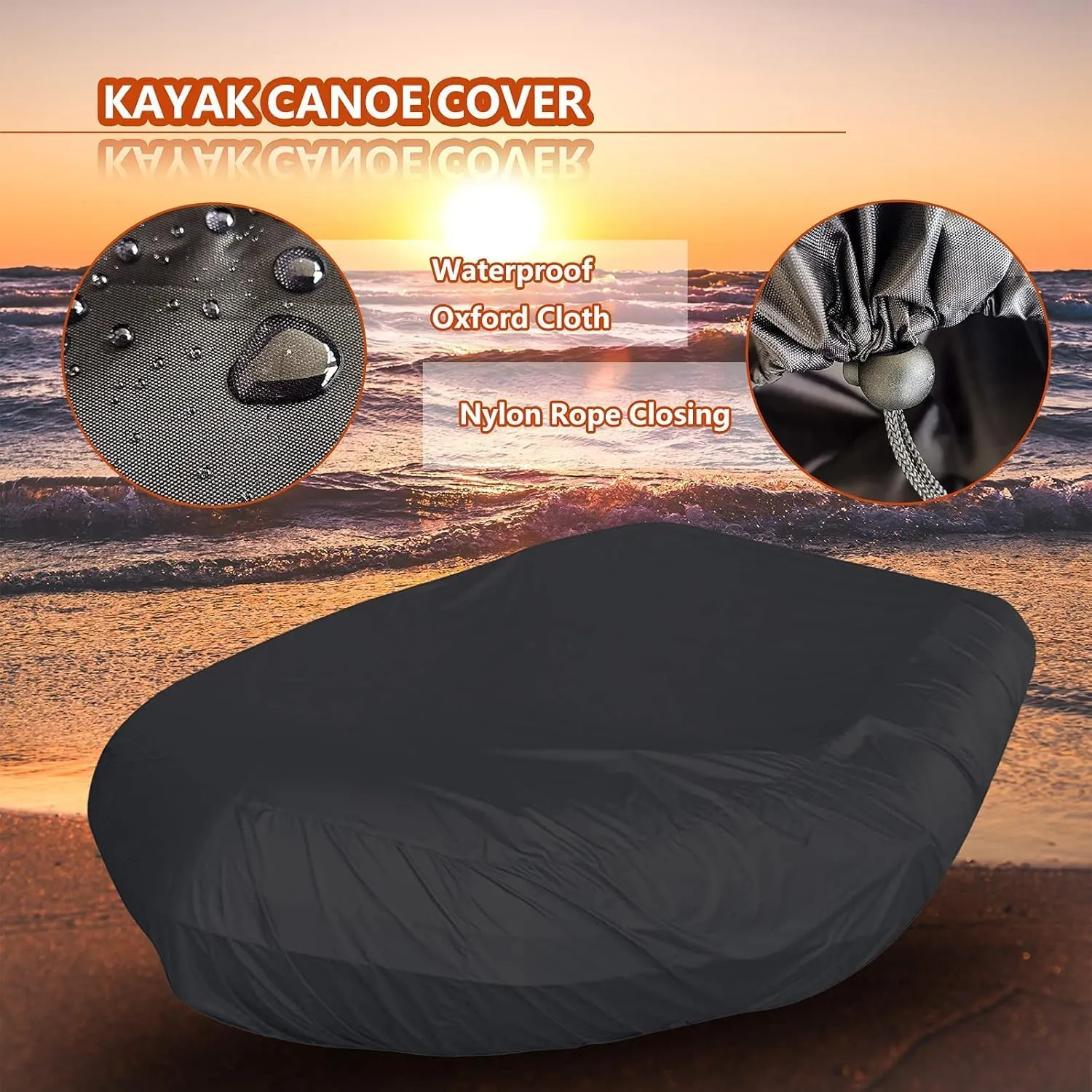 V-shaped waterproof boat cover Heavy Duty Inflatable Boat Cover Waterproof Dustproof Sun Shade UV Blocking Boat / Dinghy / Supply Boat Protectors Rubber Boat Protectors Dinghy Fishing Covers Hull Prot