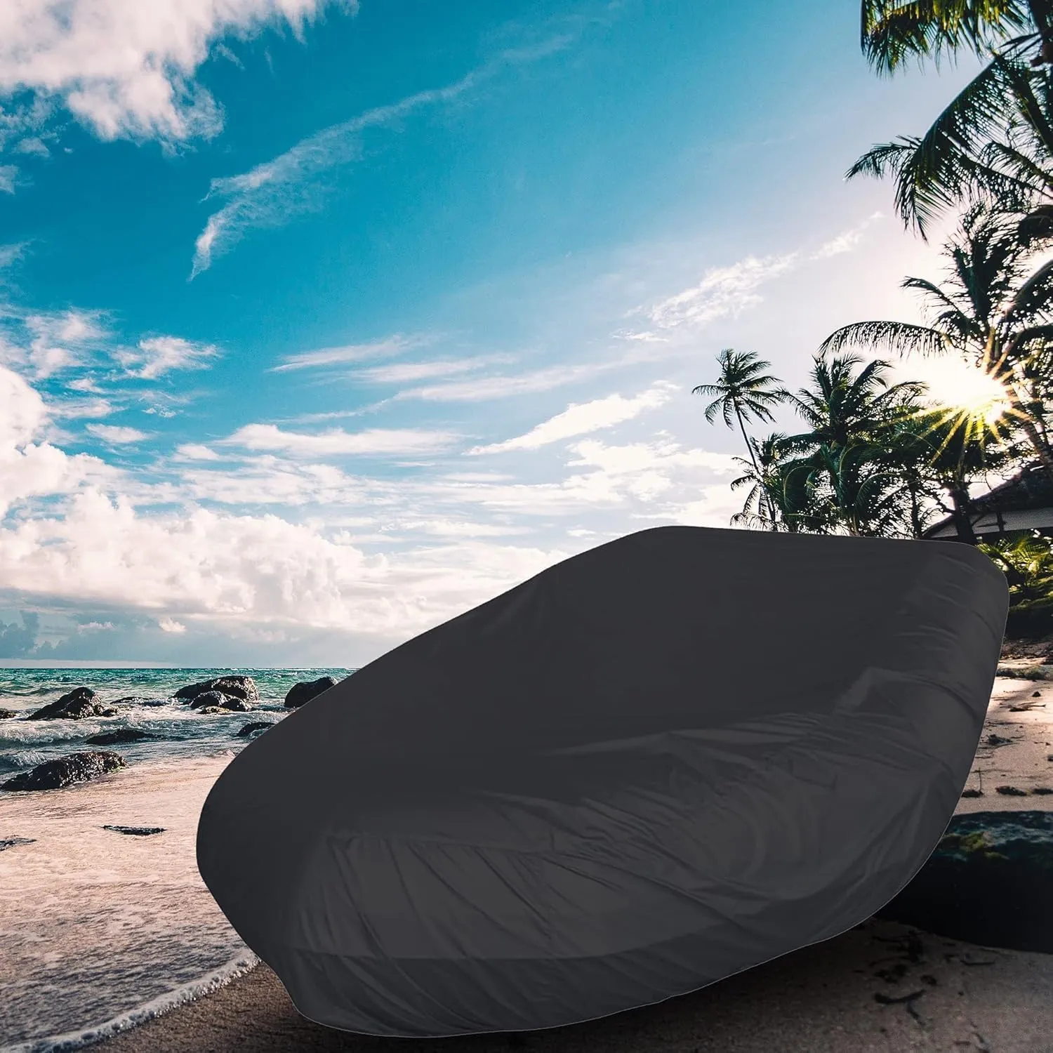 V-shaped waterproof boat cover Heavy Duty Inflatable Boat Cover Waterproof Dustproof Sun Shade UV Blocking Boat / Dinghy / Supply Boat Protectors Rubber Boat Protectors Dinghy Fishing Covers Hull Prot
