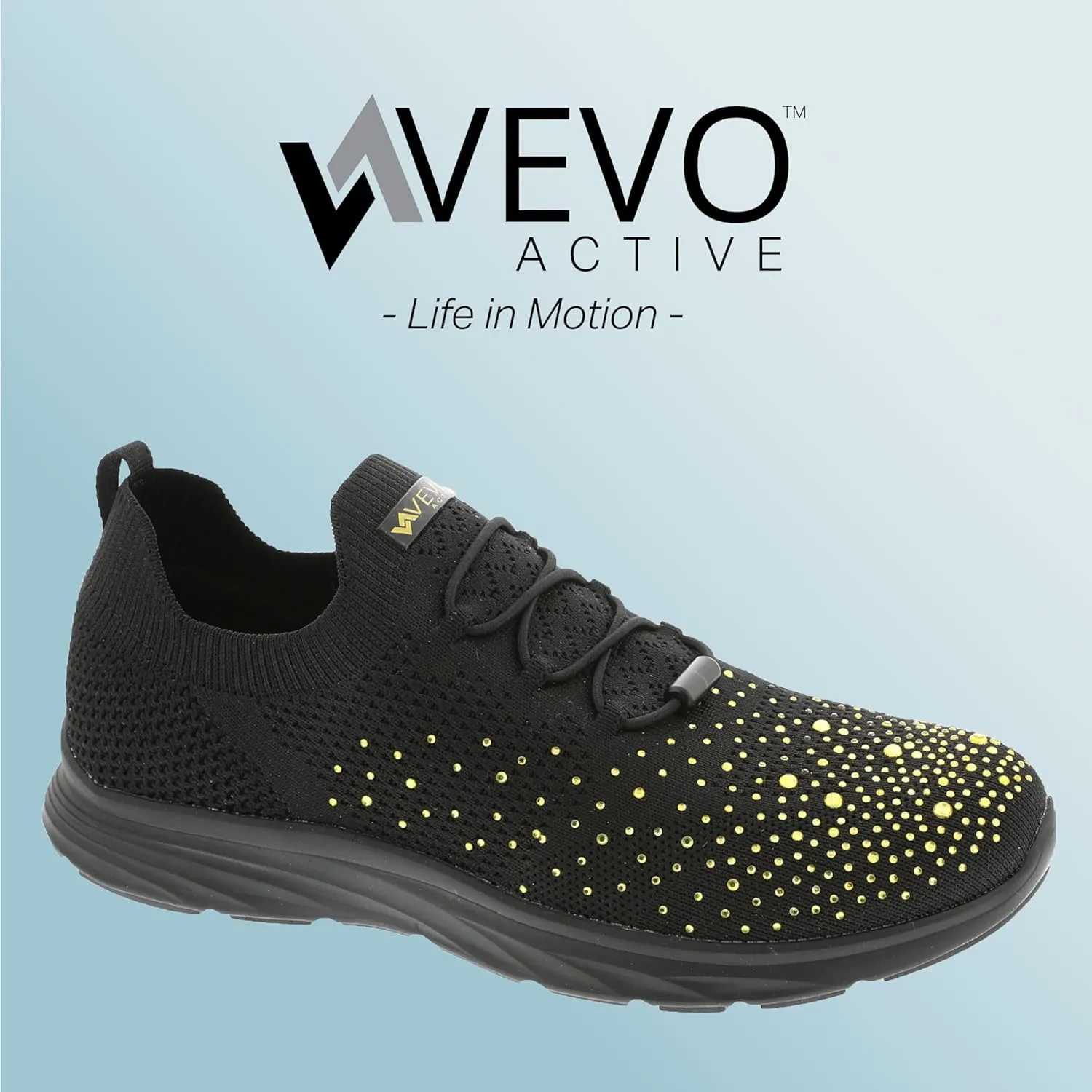 Vevo Active Women's Steffi Rhinestone Embellished Slip-On Sneaker