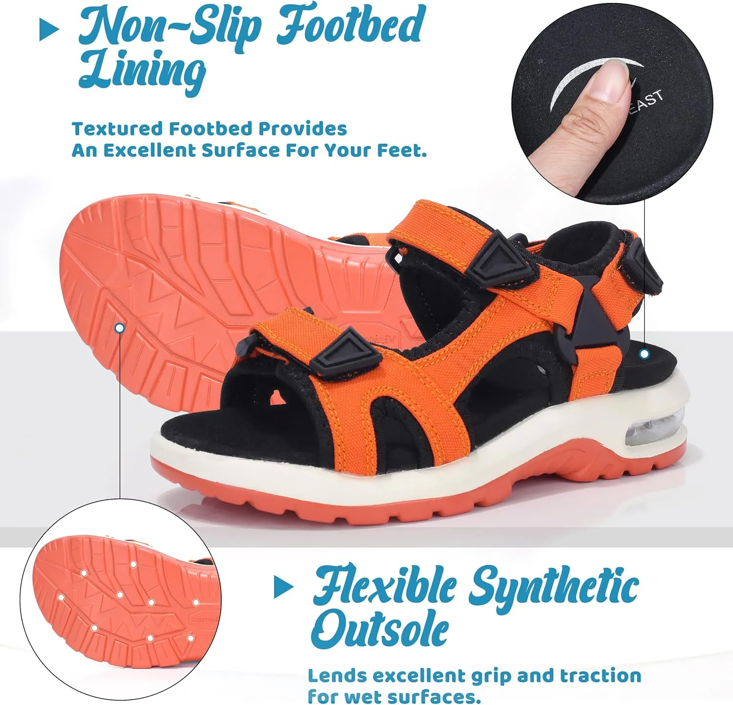 visionreast Boys Sandals Camouflage Print Kids Fashion Sport Sandals Outdoor Sandal Athletic Casual Sandals Beach Shoes