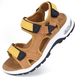visionreast Mens Athletic Sandals Open Toe Hiking Outdoor Non-slip Sandals Air Cushion Sport Casual Beach Sandals