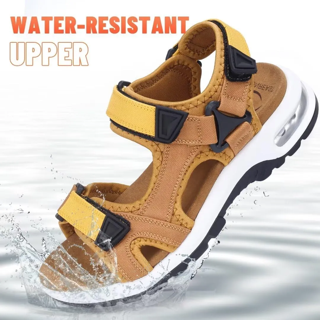 visionreast Mens Athletic Sandals Open Toe Hiking Outdoor Non-slip Sandals Air Cushion Sport Casual Beach Sandals
