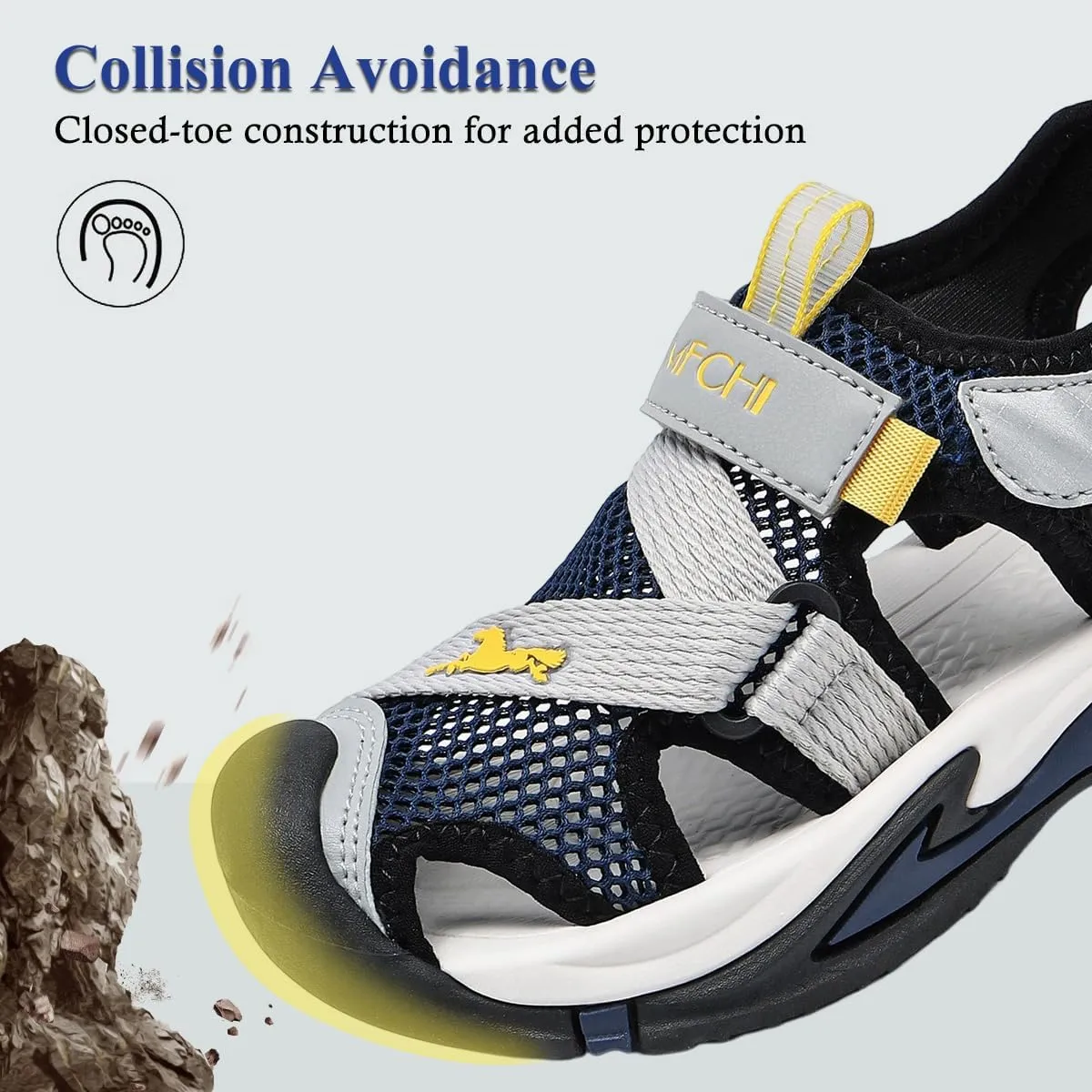VITUOFLY Kids Sandals Boys Outdoor Hiking Sports Sandal Girls Pool Beach Shoes Summer Water Shoe Sneakers