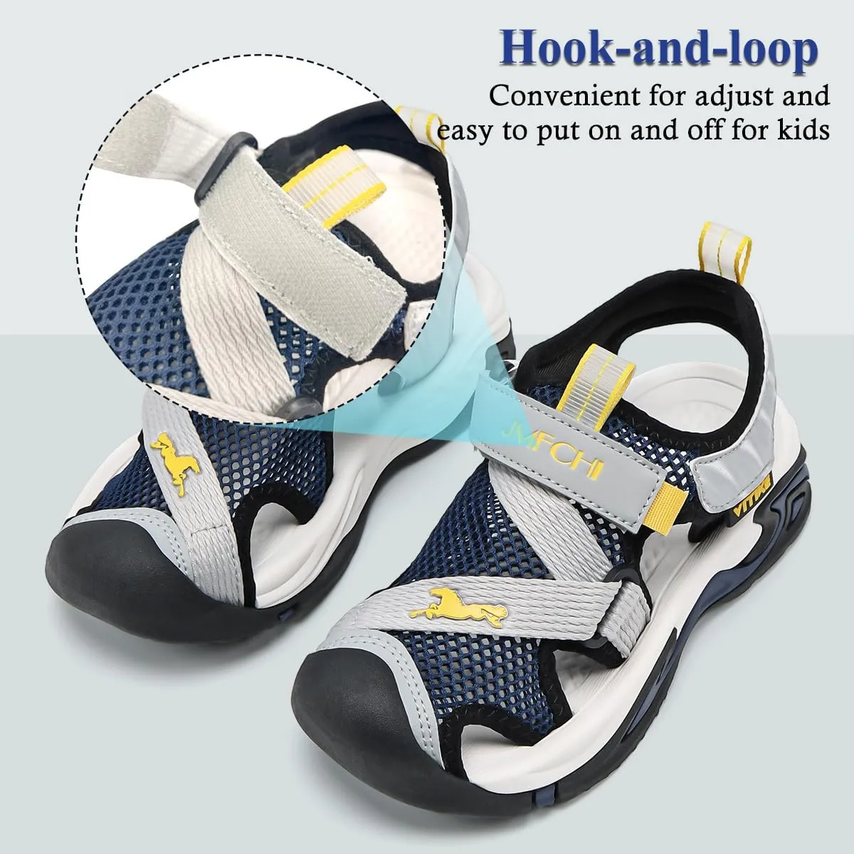 VITUOFLY Kids Sandals Boys Outdoor Hiking Sports Sandal Girls Pool Beach Shoes Summer Water Shoe Sneakers