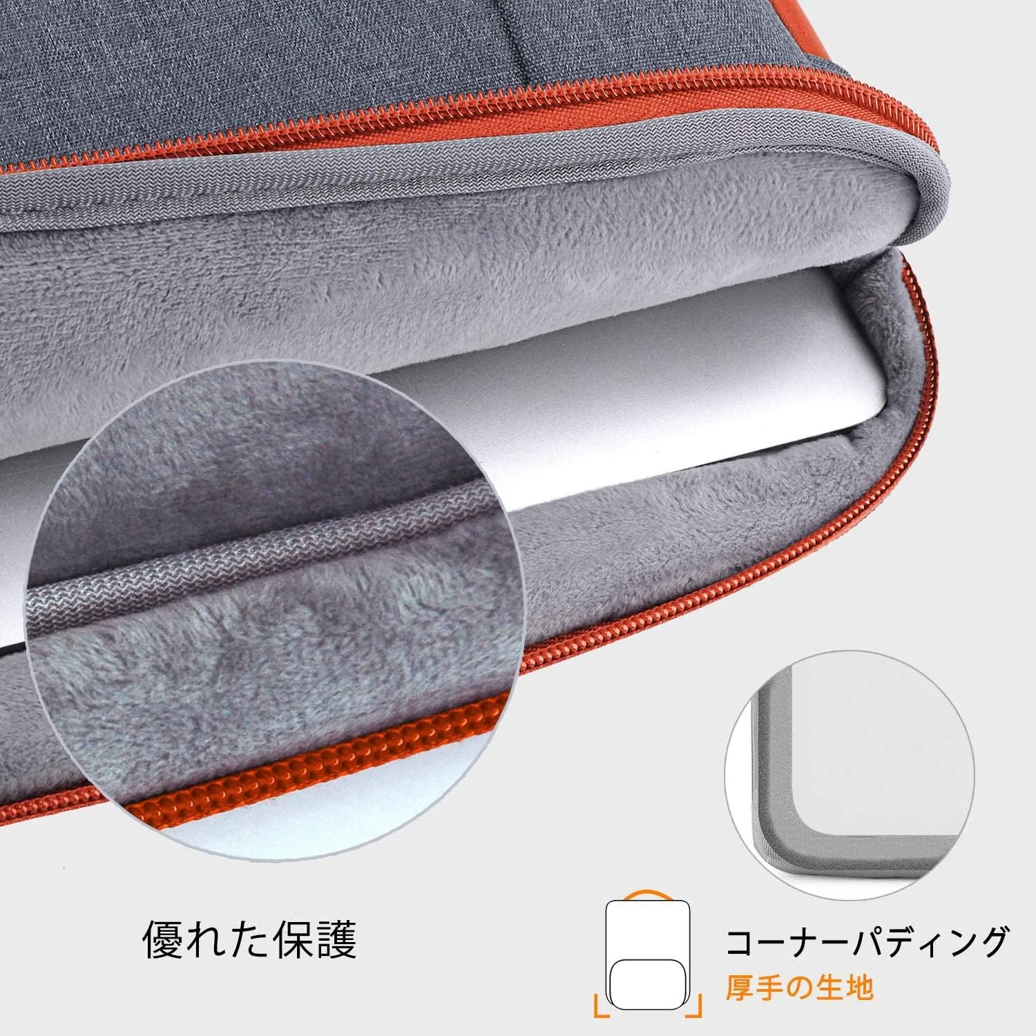 Voova Laptop Sleeve Case 15.6 Inch Compatible with MacBook Air 15 M2/M3/M4, MacBook Pro 15/16, 15-16" Hp Lenovo Dell Acer Asus, 2 in 1 Waterproof Computer Bag with Detachable Accessory Pouch, Grey