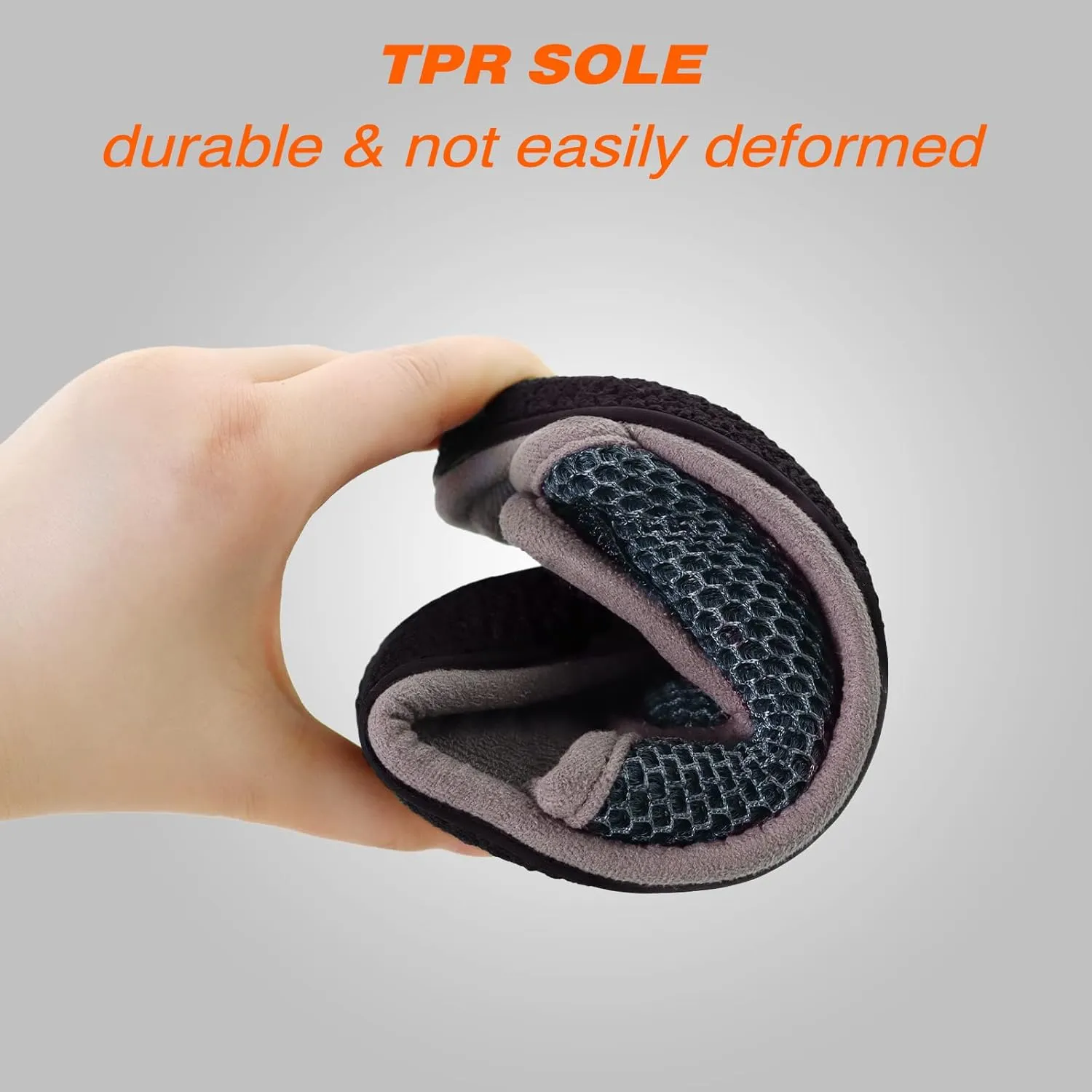 WALKFUN Adjustable House Slippers for Men Open Toe Breathable Indoor Slip on Mens Slides Sandals with Memory Foam for Bedroom,Patio