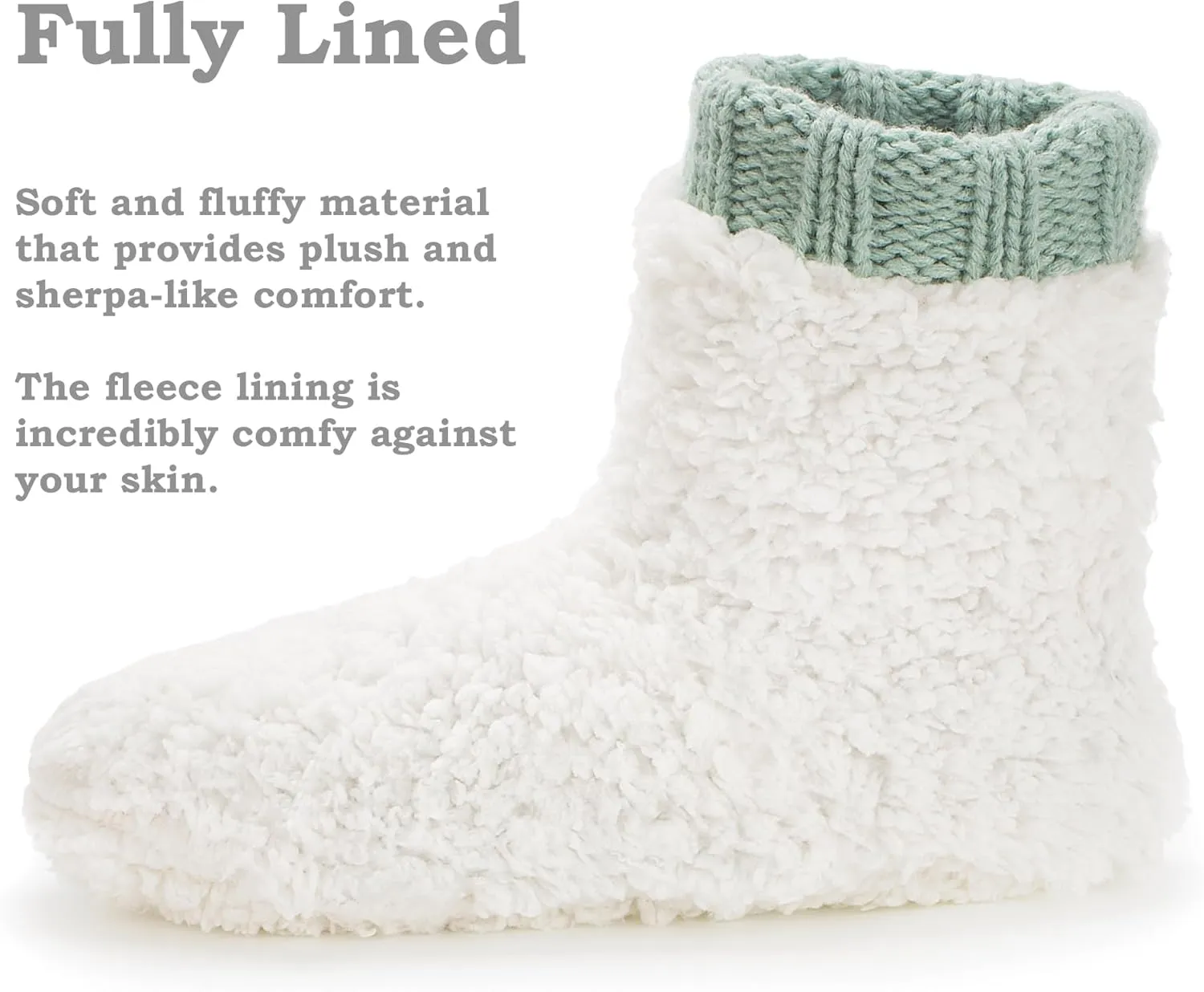 Warm Slipper Socks for Women, Winter Fuzzy House Shoes Indoor, Cozy Christmas Gifts Unique