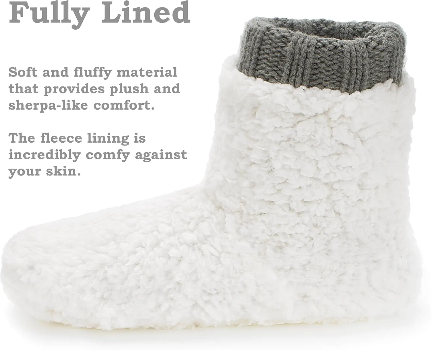 Warm Slipper Socks for Women, Winter Fuzzy House Shoes Indoor, Cozy Christmas Gifts Unique