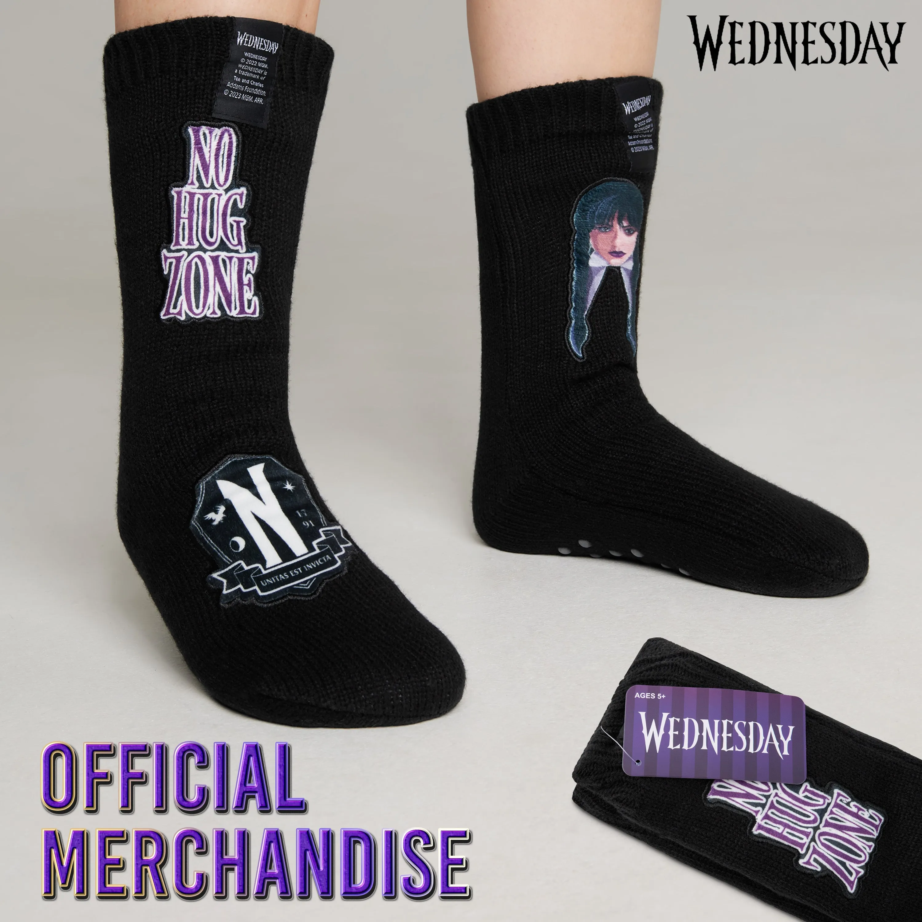 Wednesday Slipper Socks for Women and Teenagers