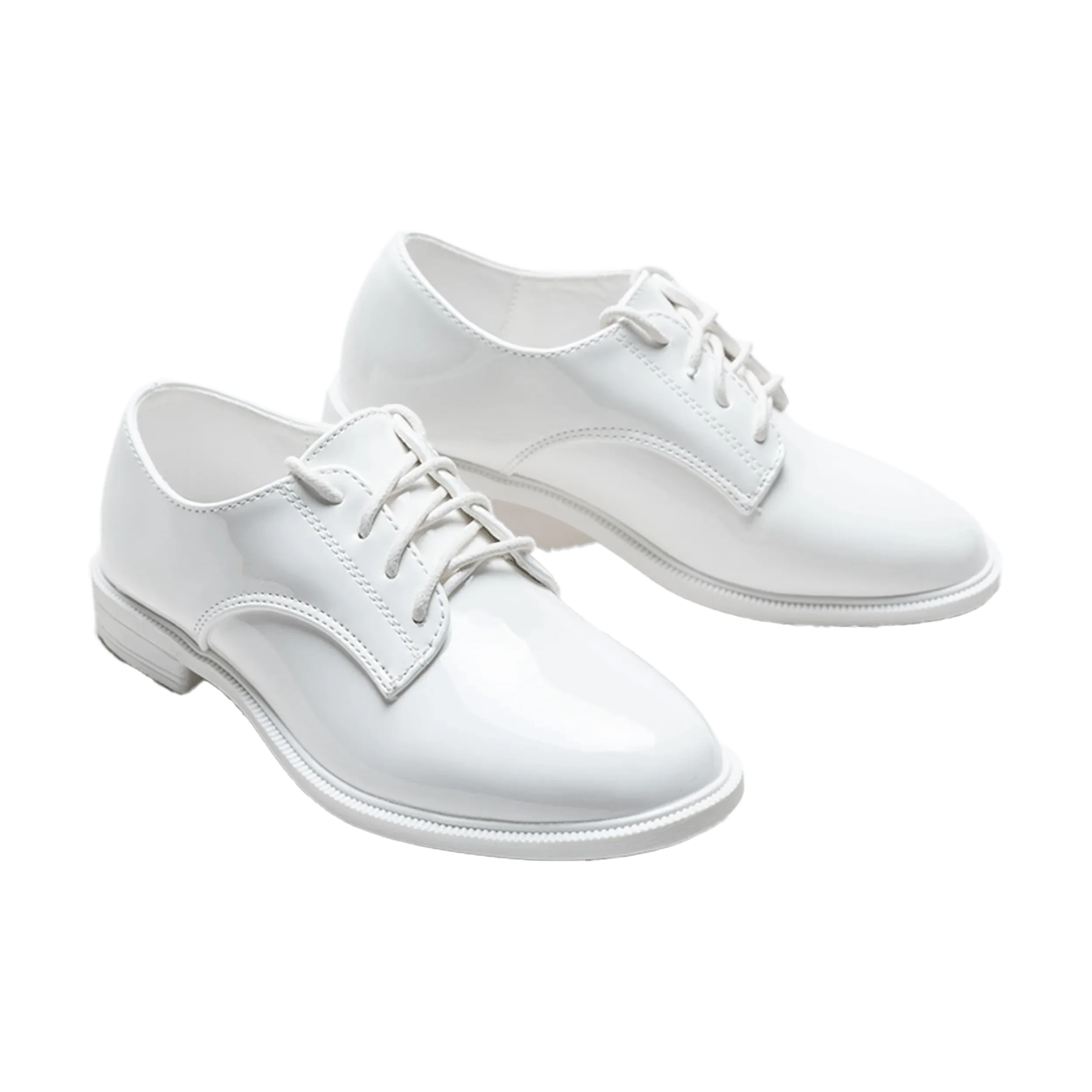 White Oxford Laced Dress Shoes
