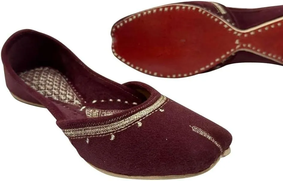 Women Flat Ballerina Comfortable Punjabi Jutti Khussa Shoes Ethnic Loafers Pumps