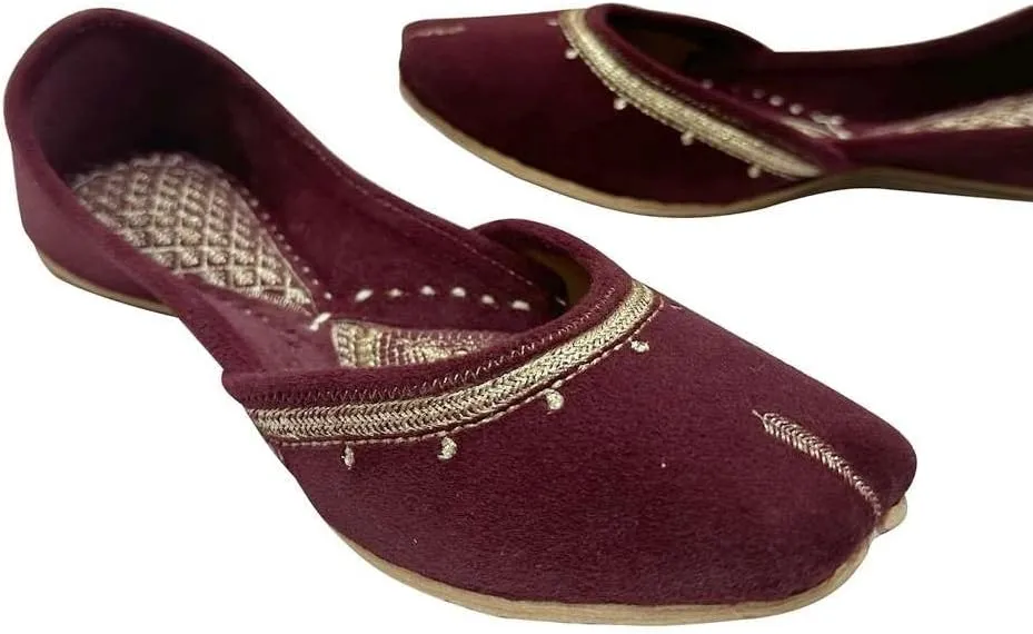 Women Flat Ballerina Comfortable Punjabi Jutti Khussa Shoes Ethnic Loafers Pumps